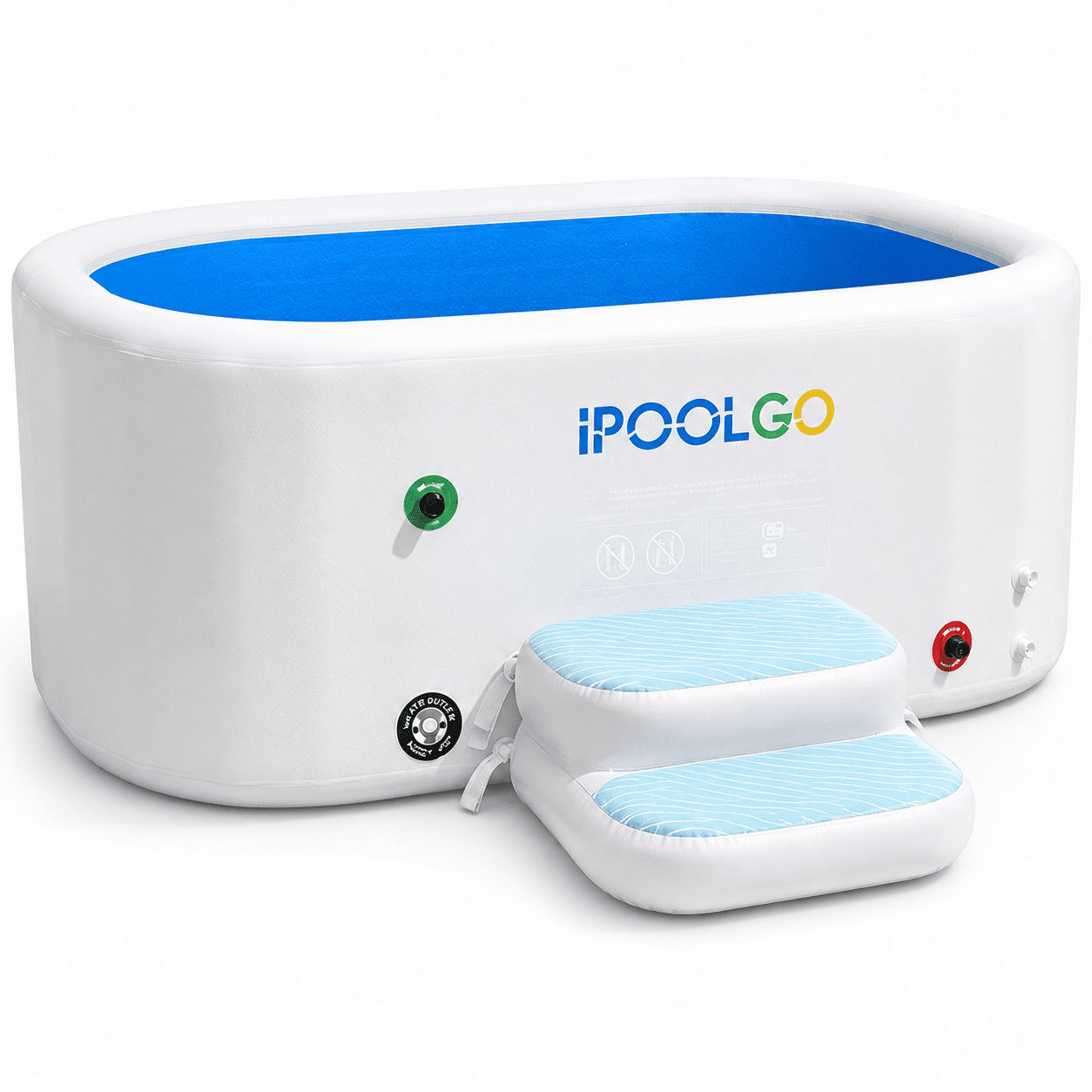 Rectangular Ipoolgo Ice Baths 2 Ipoolgo rectangular cold plunge tub 150cm to 300cm