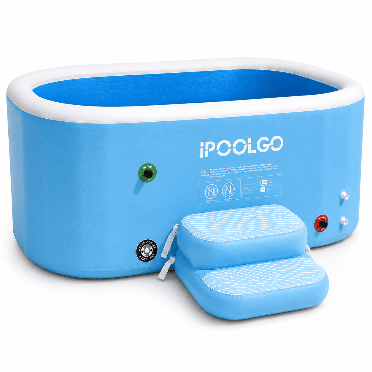 Rectangular Ipoolgo Ice Baths 4 Ipoolgo rectangular ice bath for gyms spas and wellness studios